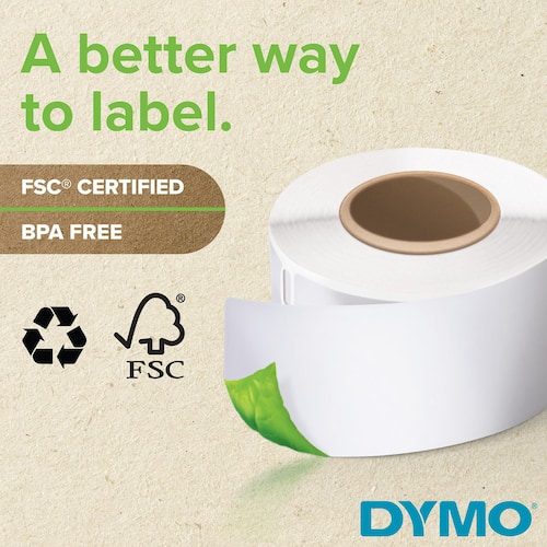 Dymo Vielzweck-Etiketten 57 x 32mm (1000 Etiketten), Farbe: Weiß Artikelbild Secondary1 L