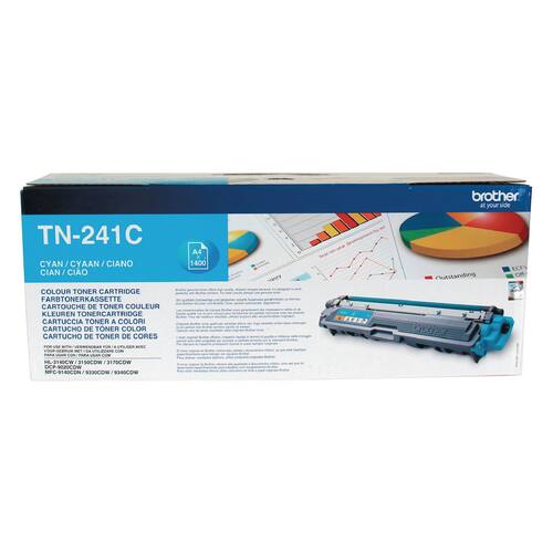 Brother Original Toner, TN-241C, cyan, 1.400 Seiten, 1 Stück Artikelbild Secondary1 L