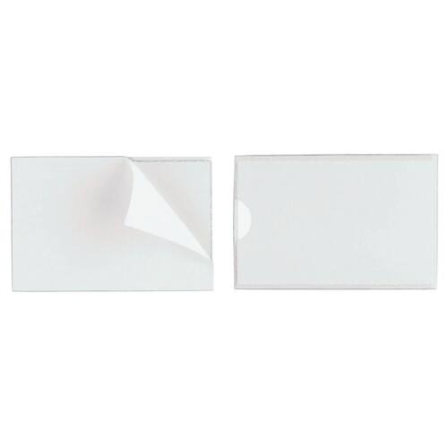Durable Selbstklebe-Beschriftungsfenster POCKETFIX Visitenkarten, seitlich offen, 93x62mm, 10 Stück pro Packung Artikelbild Secondary1 L