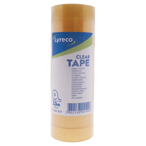 Lyreco Klebefilm, Klebeband, 15mmx33m, 50µm, transparent, 10 Rollen pro Packung Artikelbild Secondary1 L
