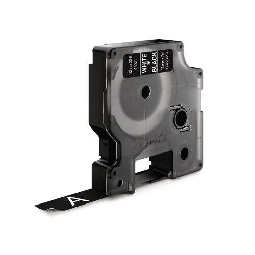 Dymo Schriftband Schwarz, Druck: weiß, 12mm, 7m, Kunststoff, 1 Stück Artikelbild