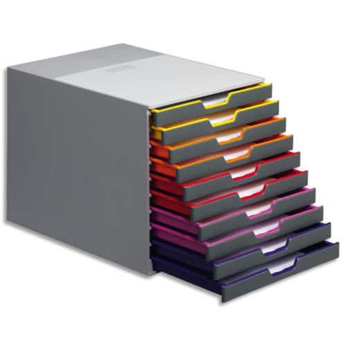 Durable Schubladenbox Varicolor, 10 Schubladen, grau Artikelbild