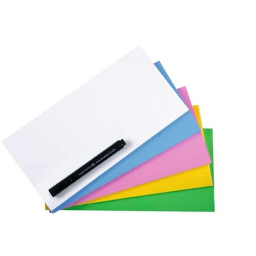 Legamaster Magic-Chart Notes, farbige Moderationskarten aus Folie, statischer Halt an glatten Oberflächen, sortiert, 10x20cm, 250 Stück Artikelbild Secondary2 L