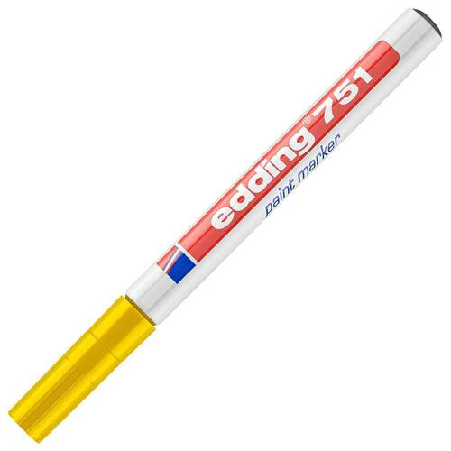 edding Lack-Marker 751, Lackstift, Rundspitze, Gelb Artikelbild Secondary2 L