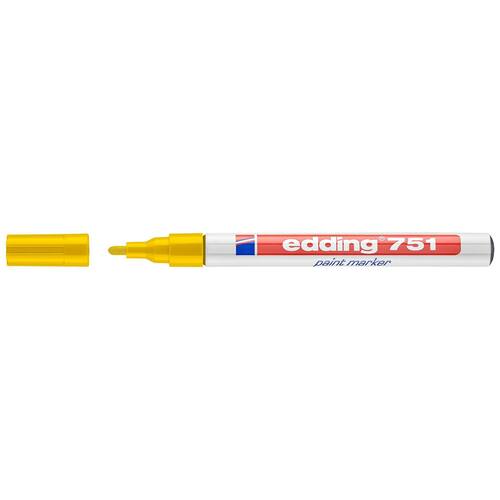 edding Lack-Marker 751, Lackstift, Rundspitze, Gelb Artikelbild Secondary1 L