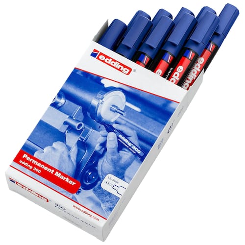 edding Permanent-Marker 300, Rundspitze, Blau Artikelbild