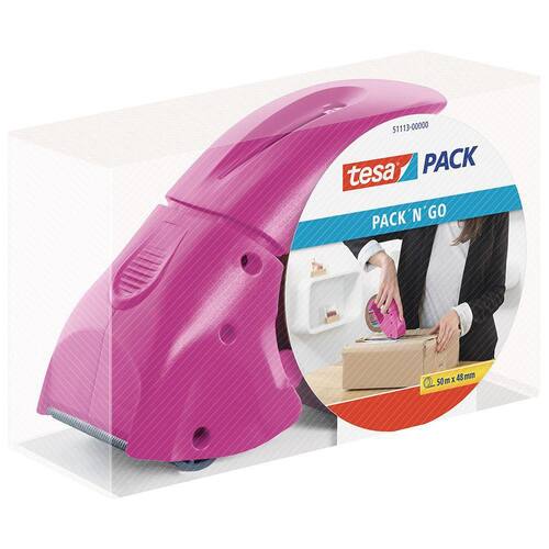 tesa® Abroller tesapack® Pack 'n' Go, pink Artikelbild Secondary2 L