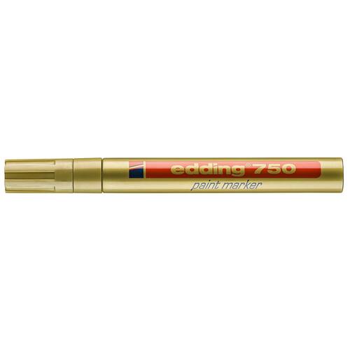 edding Lack-Marker 750, Lackstift, Rundspitze, Gold Artikelbild Secondary1 L