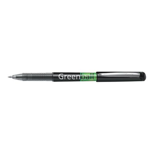 Pilot Begreen Bläckkulpenna, Begreen Greenball, tunn spets på 0,7 mm, svart produktfoto Secondary2 L