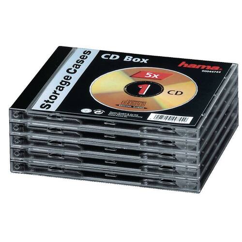 Hama CD-Hüllen JewelCase, 5 Stück Artikelbild Secondary1 L
