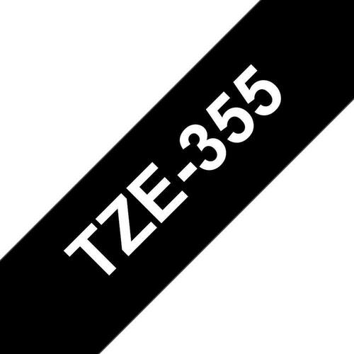 Brother TZe-355 Schriftband, Beschriftungsband, weiß auf schwarz, 24mm x 8m, 1 Stück Artikelbild Secondary2 L