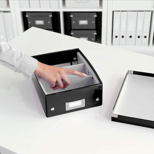 Leitz Click & Store WOW Aufbewahrungs- und Transportbox, Archivbox, A3, 369x200x482mm, schwarz, 1 Stück Artikelbild Secondary7 L
