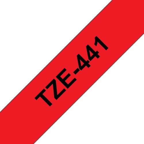 Brother TZe-441 Schriftband, Beschriftungsband, schwarz auf rot, 18mm x 8m, 1 Stück Artikelbild Secondary2 L