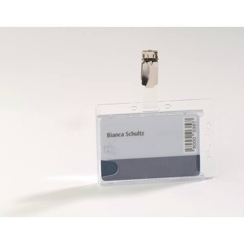 Durable Ausweishalt mit drehbarem Clip  für 2 Ausweise, 25 Stück Artikelbild