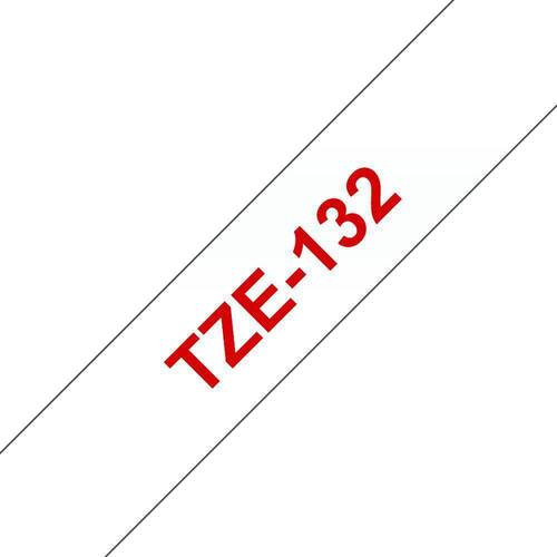 Brother TZe-132 Schriftband, Beschriftungsband, rot auf transparent, 12mm x 8m, 1 Stück Artikelbild Secondary2 L