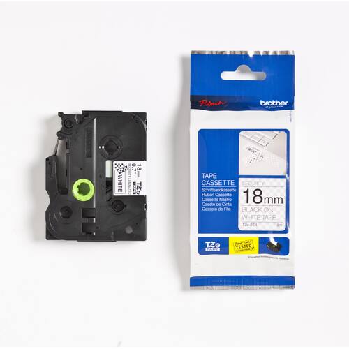 Brother Schriftband für P-Touch, 18 mm, Sicherheitsband/Schwarz - TZE-SE4 Artikelbild