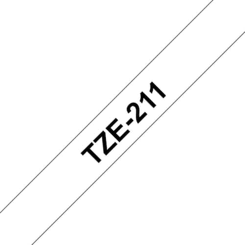 Brother P-Touch Schriftband TZe-S211, schwarz/weiß, laminiert, 6mm x 8m, extra stark, 1 Stück Artikelbild Secondary2 L