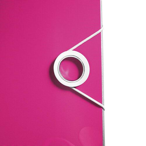 Leitz Qualitäts-Ordner WOW, Polyfoam, A4, 82mm, pink metallic, 82x318x312mm, 1 Stück Artikelbild Secondary7 L