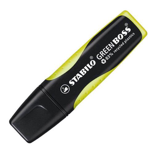 STABILO Textmarker Green Boss, Leuchtmarker, Leuchtstift, gelb, 2-5mm, Keilspitze, 1 Stück Artikelbild Secondary2 L