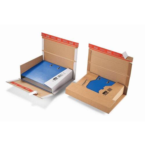 ColomPac Ordner-Versandverpackung mit doppeltem Verschluss, 320x290x-80mm, Braun, 20 Stück Artikelbild Secondary2 L
