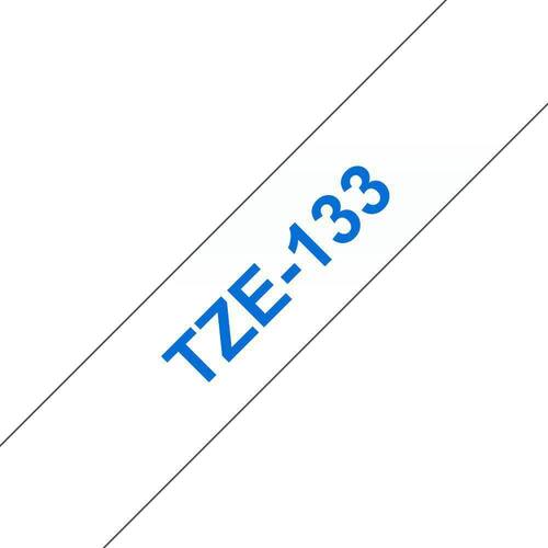 Brother TZe-133 Schriftband, Beschriftungsband, blau auf transparent, 12mm x 8m, 1 Stück Artikelbild Secondary2 L
