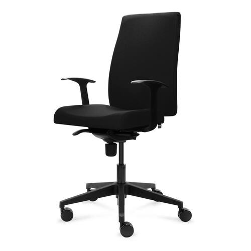 deNord Design Kontorsstol CUM Basic m/arm svart/svart produktfoto