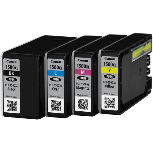 Canon Original Tinte PGI-1500XL, Tintenpatrone, Druckerpatrone, Schwarz, 3-farbig, Multipack, 1 Packung Artikelbild Secondary1 L
