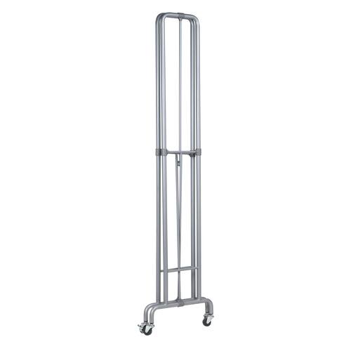 Unilux Garderobenständer mit Rollen, mobile Geraderobe, 88x49x180cm, grau, 1 Stück Artikelbild Secondary2 L