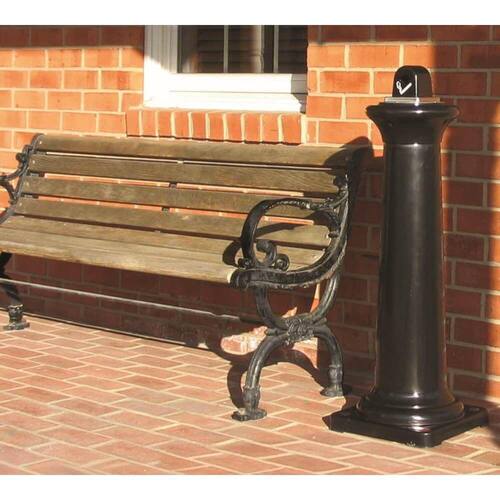 Rubbermaid Commercial Products Standaschenbecher Groundskeeper™ Tuscan, Aschenbecher, Ascher, schwarz, 1 Stück Artikelbild Secondary2 L