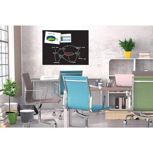 BE!BOARD Glas-Magnettafel, Whiteboard, magnetisch, 120x90cm, schwarz, 1 Stück Artikelbild Secondary3 L