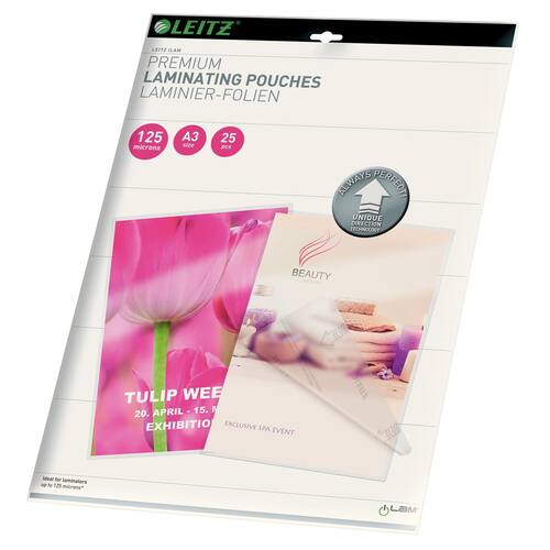 Leitz Laminierfolie UDT 125µm, 25 Stück - A3 Artikelbild