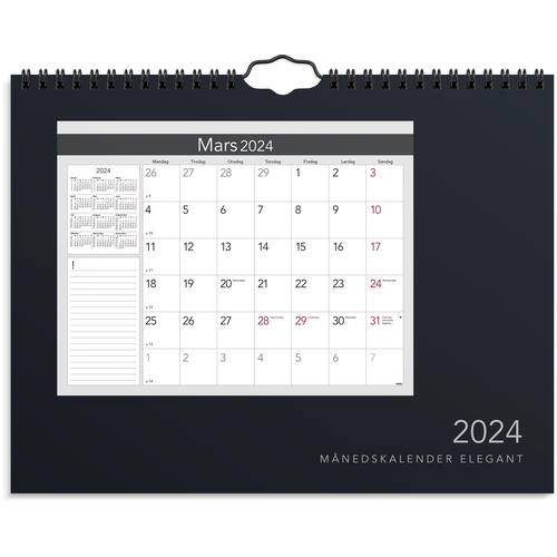 Månedskalender GRIEG 2024 Elegant spiral produktbilde