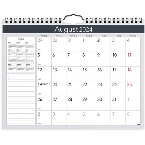 Månedskalender GRIEG 2024 Elegant spiral produktbilde Secondary1 L