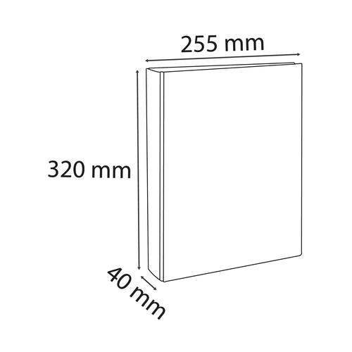 Exacompta Ringbuch, Ringmappe, 2 Ringe, 25mm, A4, Weiß, 1 Stück Artikelbild Secondary1 L