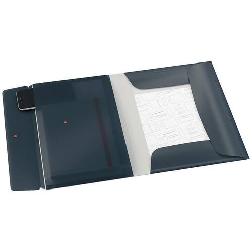 Leitz Gummibandsmapp COSY 3-kl A4 PP grå produktfoto Secondary1 L