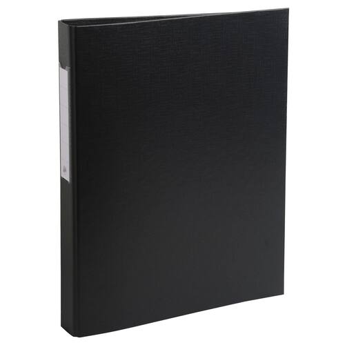 Exacompta Ringbuch, Ringmappe, 2 Ringe, 25mm, A4, Schwarz, 1 Stück Artikelbild