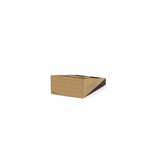 Pressel Lagersichtbox mit Mittelsteg, Kleinteilebox, 6 Fächer, 202x304x109(42)mm, braun/schwarz, 20 Stück Artikelbild Secondary1 L