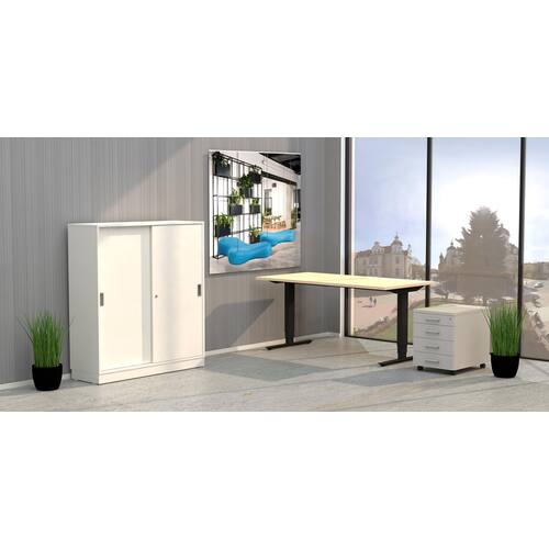 deNord Design Skrivbord höj/sänk Basic 1600x800 svart/svart produktfoto Secondary1 L