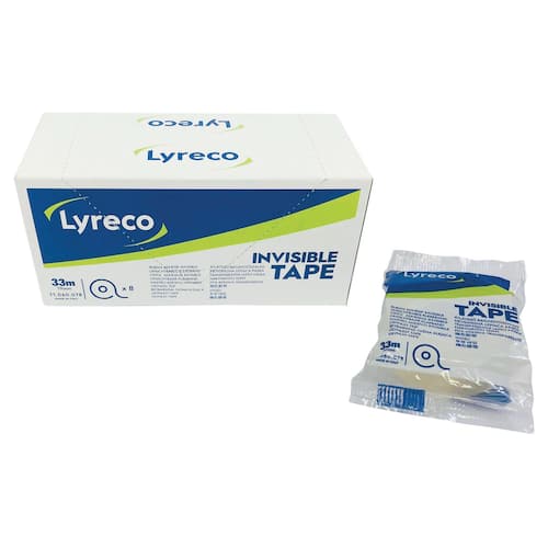Lyreco Klebefilm, Klebeband, 19mmx33m, 54µm, matte Oberfläche, 8 Rollen pro Packung Artikelbild Secondary1 L