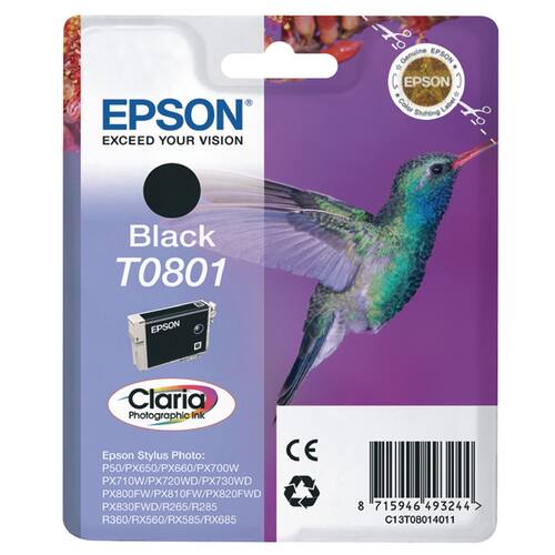 Epson Original Tintenpatrone T080140, Schwarz Artikelbild
