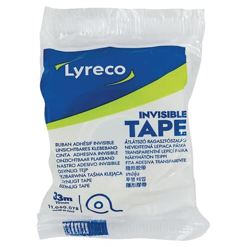 Lyreco Klebefilm, Klebeband, 19mmx33m, 54µm, matte Oberfläche, 8 Rollen pro Packung Artikelbild Secondary3 L