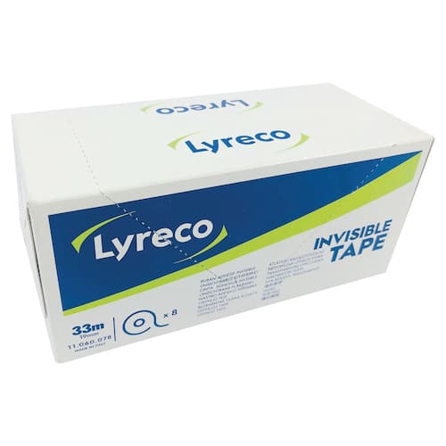 Lyreco Klebefilm, Klebeband, 19mmx33m, 54µm, matte Oberfläche, 8 Rollen pro Packung Artikelbild Secondary4 L