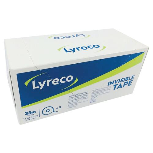 Lyreco Klebefilm, Klebeband, 19mmx33m, 54µm, matte Oberfläche, 8 Rollen pro Packung Artikelbild Secondary4 L