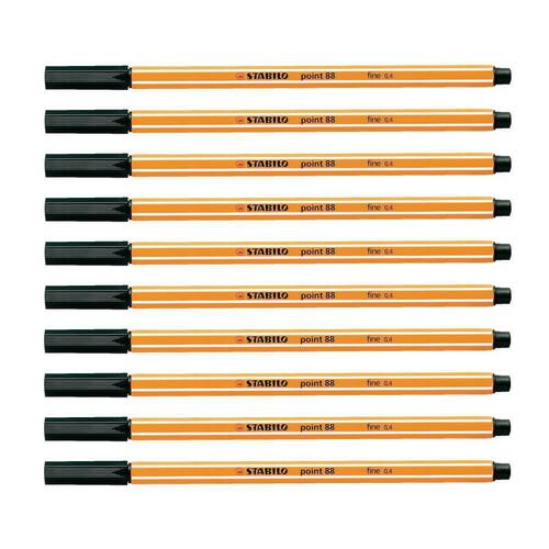 STABILO Fineliner Point 88®, Tintenfeinschreiber, schwarz, 1 Stück Artikelbild