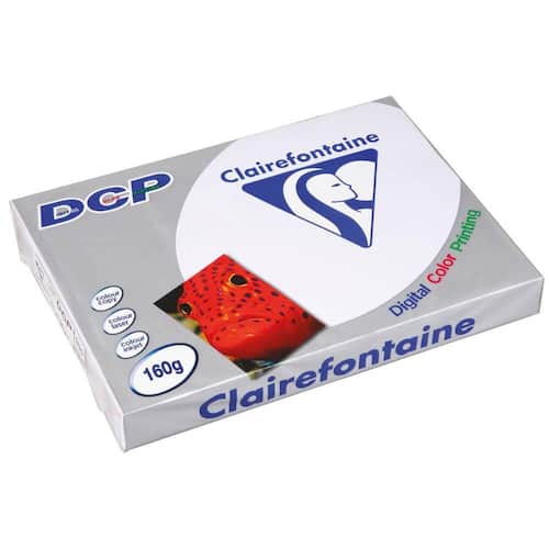Clairefontaine Kopierpapier DCP, Multifunktionspapier, Druckerpapier, weiß, A4, 160g, 250 Blatt, 1 Packung Artikelbild