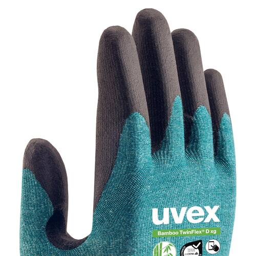 Uvex Skärskyddshandske Bamboo TwinFlex D S8 produktfoto Secondary3 L