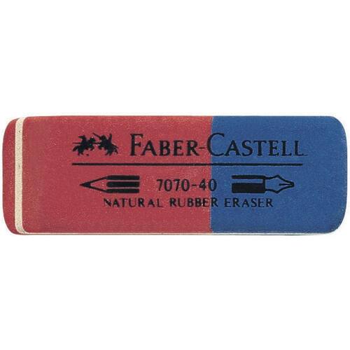 Faber-Castell Radierer LATEX-FREE Tinte/Blei, Blau-Rot Artikelbild