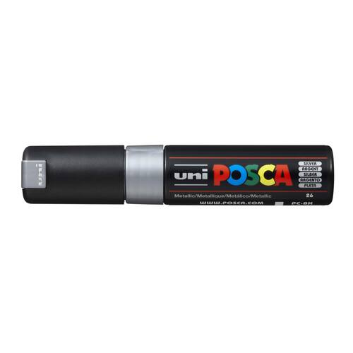 Paintmarker UNI Posca PC-8K sølv produktbilde