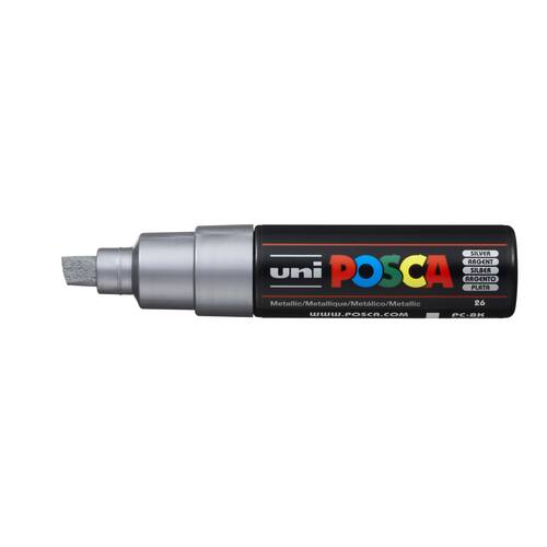 Paintmarker UNI Posca PC-8K sølv produktbilde Secondary1 L