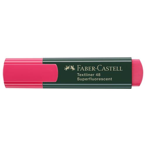 Faber-Castell Textmarker nachfüllbar, Highlighter, Textliner, Leuchtmarker, rot, Keilspitze, 1 Stück Artikelbild Secondary1 L